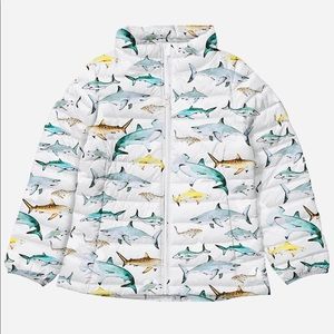 Jacket 10-12 yrs size puffer shark BRAND NEW fish
